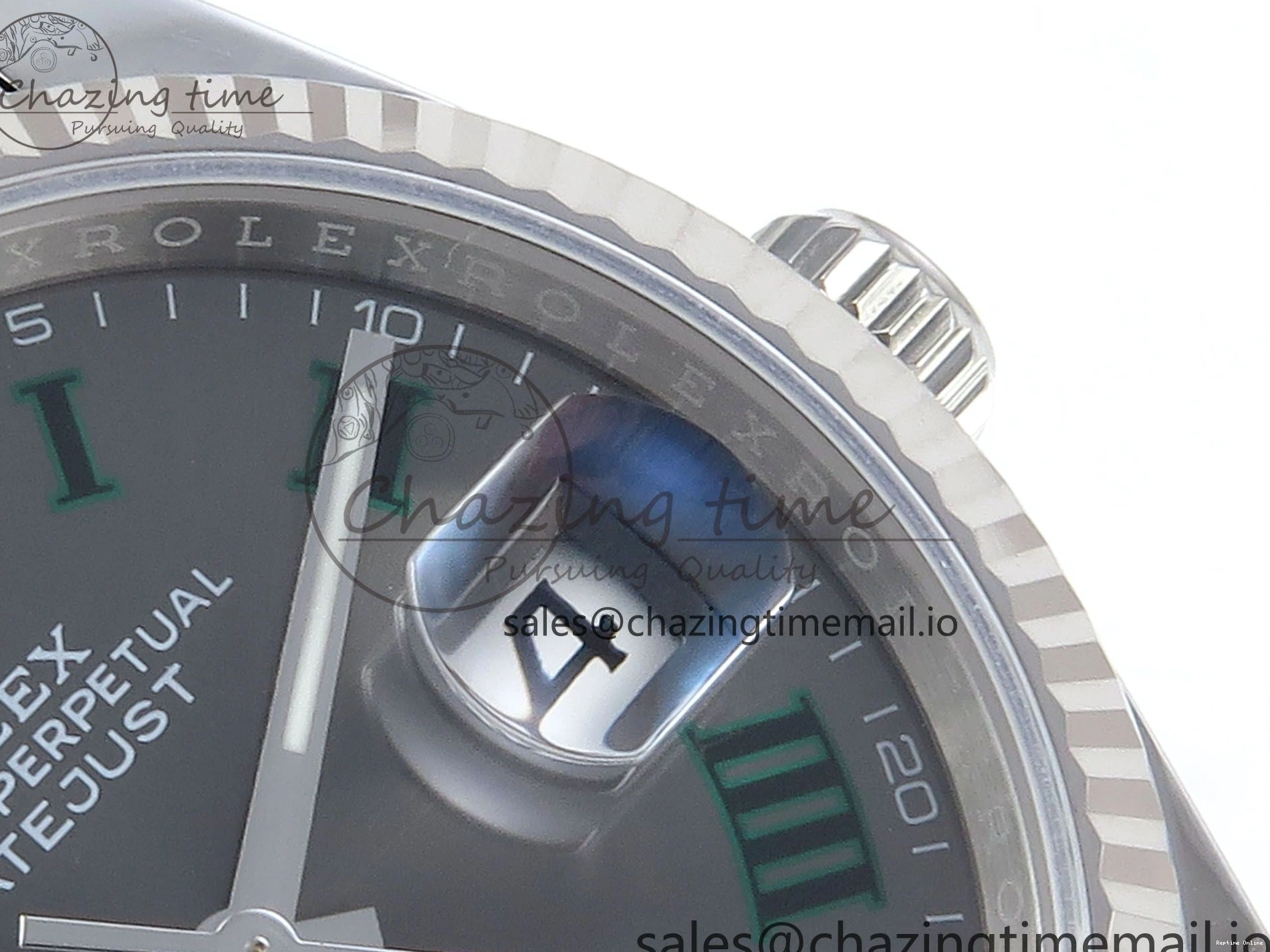 0131 SmoothTexture DateJust 36 126234 EWEF Best Edition Gray Roman Dial on Jubilee Bracelet A 609